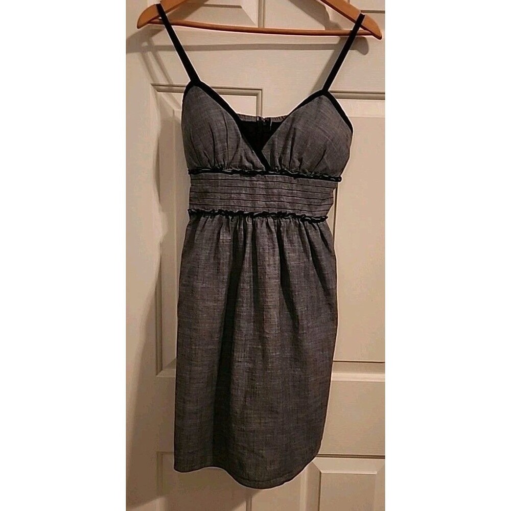 My Michelle Babydoll Summer Mini Size 11 Denim Blue Sweetheart Spagetti Staps